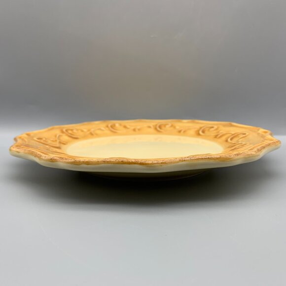 Set of 2  Pier1 Gemma Baroque Hand-painted Earthenware Salad Plates 9" - Picture 8 of 8